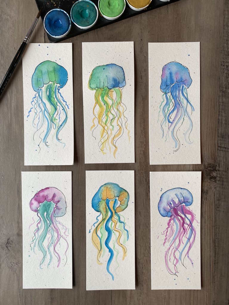 Watercolour jellyfish